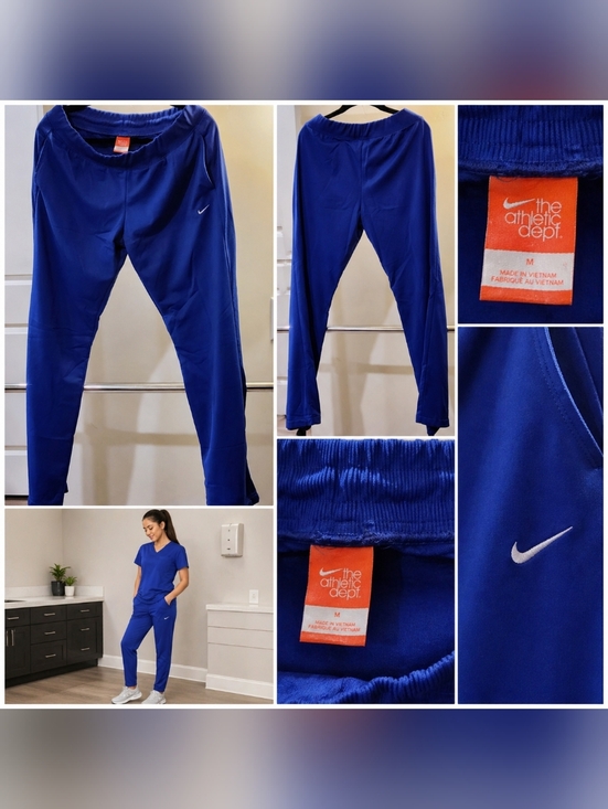 Nike Pants - Nike Women’s Blue Athletic Pants – Slim Fit Stretch Workout Leggings (Size L)